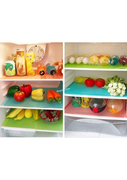 Şeffaf Yeşil 2 Adet 45X29 cm Buzdolabı Pedi Yıkanabilir Buzdolabı Paspasları Gömlekleri Su Geçirmez Buzdolabı Pedleri Mat Kesilebilir Raflar Çekmece Masa Paspasları Buzdolabı Astarı (Yurt Dışından)