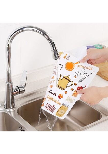 Mix Renkler 2 Adet-Paket 2/4 Adet Placemats Pvc Masa Mat Çocuk Sofra Karikatür Yemek Masası Disk Pedleri Bardak Napperon Plaka Bar Tapete De Lugar 40*28 cm (Yurt Dışından)