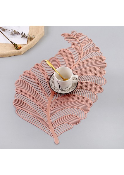 2CD-51054-002 Kırmızı Pvc Yaprak Içi Boş Iskandinav Kaymaz Mutfak Aksesuarları Placemat Coaster Yalıtım Pedi Bulaşık Sehpa Mat Peçeteler Ev Dekor (Yurt Dışından) indirimleri
