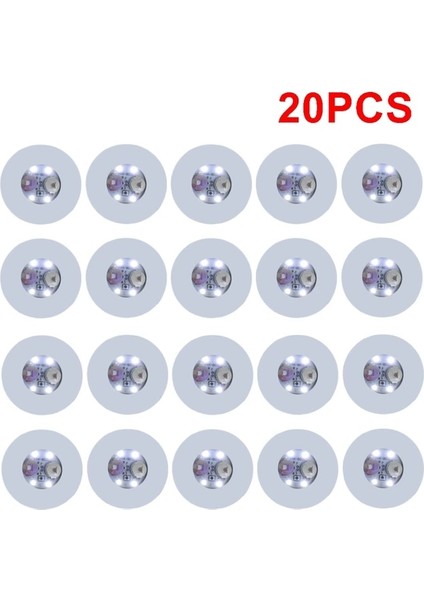 20 Adet Beyaz 6cm 1/10/20/30/50 Adet LED Coaster Light Up Şişe Çıkartmaları Likör Içecek Aydınlık Bardak Mat Club Bar Parti Araba Düğün Parti Vazo Dekor (Yurt Dışından)
