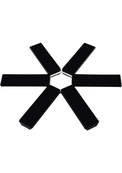Siyah Resimde Gösterildiği Gibi Katlanabilir Isıya Dayanıklı Servis Altlığı Yemek Masası Mat Plastik Yalıtım Coaster Pedleri Tava Kase Tutucu Utensilios De Cocina (Yurt Dışından)