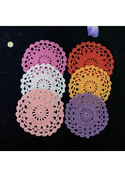 Sarı Yuvarlak 10CM 10CM Yeni Yuvarlak Pamuk Yemek Masası Yer Mat Pad Kumaş Tığ Placemat Bardak Kupa Düğün Çay Altlığı El Yapımı Içecek Bardak Altlığı Peçete Mutfak (Yurt Dışından) fırsatları