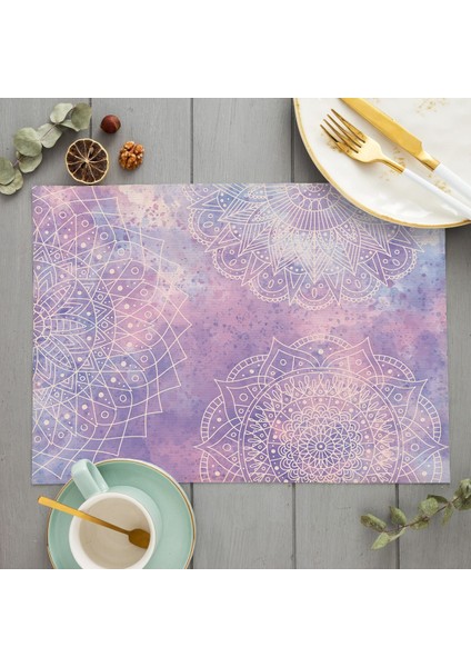 LE138 Bohemian Dreamcatcher Placemat Boho Gökkuşağı Mutfak Dekoru Pamuk Keten Yemek Masası Paspaslar Coaster Pad Kase Kahve Fincanı Masa Örtüsü (Yurt Dışından)