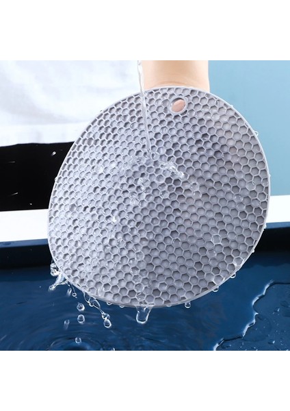 18CM Tip 1 Yuvarlak Genel 18/14CM Yuvarlak Isıya Dayanıklı Silikon Mat Gıda Sınıfı Servis Altlığı Yeni Çok Fonksiyonlu Kaymaz ve Ütü Önleyici Petek Bardak Altlıkları (Yurt Dışından)