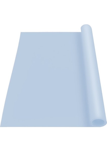 Açık Mavi 90X50CM Masa Mat Yemek Silikon Servis Altlığı Sıcak Ped 1mm Kalınlık Masa Örtüsü Masa Koruyucu Pişirme Mat Kaymaz Mutfak Masası Süslemeleri (Yurt Dışından)