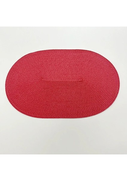 A1 Oval 6pcs Paket: 4.pp Set Isı Yalıtımı Kaymaz Placemat Yemek Masası Kase Bulaşık Pedi Mat Su Geçirmez Set De Masa Mutfak Placema (Yurt Dışından)