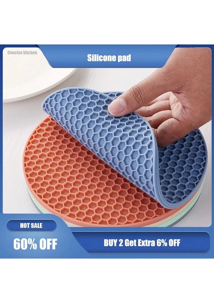 Tip 7 17.5X17.5 cm 1 Adet Silikon Mat Coaster Gıda Sınıfı Malzeme Placemat Kaymaz Masa Mat Mutfak Aksesuarları Araçlar Yuvarlak Bardak Mat (Yurt Dışından) fiyatları