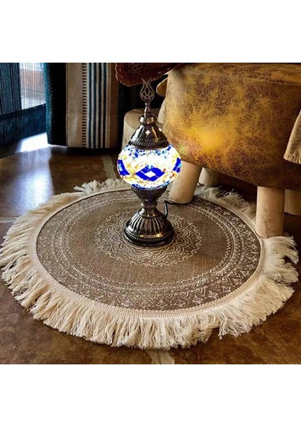 01 Yuvarlak Nakış/dantel Masa Placemat Iskandinav Tarzı Kaymaz Placemat Isı Yalıtım Mobilya Dekorasyonu Mat Kahve Fincanı Paspaslar (Yurt Dışından)
