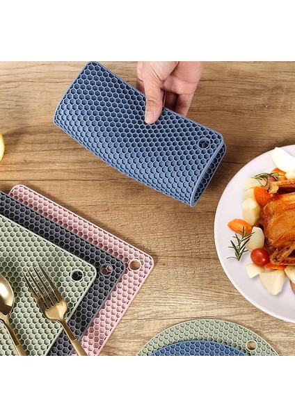 Yuvarlak Mat S4 1 Adet 25 Stil Silikon Mat 230°C Isıya Dayanıklı Pot Tutucuyemek Masası Placemat Kaymaz Pot Tutucu Bardak Altlığı Mutfak Aksesuarları (Yurt Dışından)