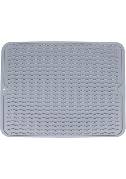 E 50X40CM Koyu Gri Resim Olarak Silikon Bulaşık Kurutma Paspasları Kalınlık Isıya Dayanıklı Trivet Damlama Tepsisi Bardak Altlıkları Kaymaz Tencere Tutacağı Masa Mutfak Aksesuarları (Yurt Dışından)