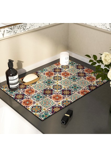 S3 S 30X40 cm Placemat Kahve Yemek Masası Emici Sofra Paspaslar Bulaşık Kurutma Mat Drenaj Pedi Mat Mutfak Dekorasyon ve Aksesuarları (Yurt Dışından) fırsatları