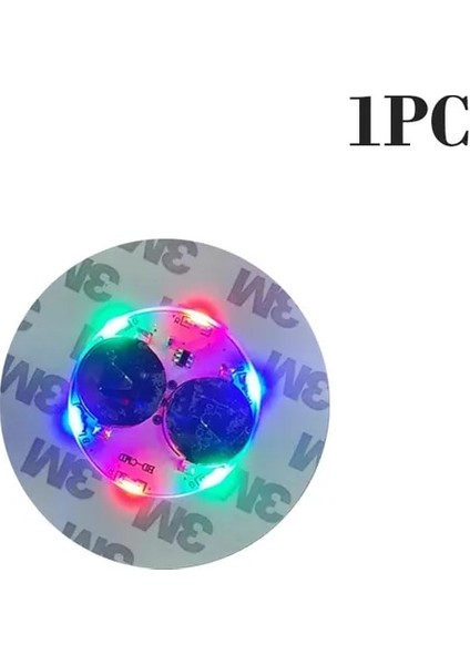 1 Adet Renkli 6 cm 40 Adet LED Işık Yayan Bardak Etiket Renkli Yanıp Sönen Şişe Etiket Işık Yayan Coaster Durak Bar Işık Yayan Sahne (Yurt Dışından)