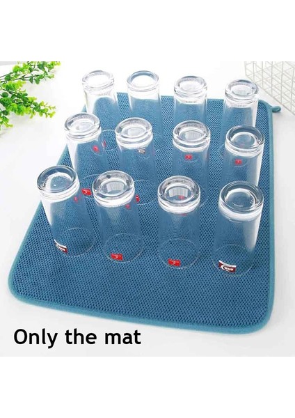 Sarı 30X40CM Masa Bulaşık Kurutma Makinesi Mat 30*40CM Dikdörtgen Bulaşık Kurutma Paspasları Drenaj Pedi Izgara Su Filtresi Isıya Dayanıklı Masa Placemat Mutfak Aletleri (Yurt Dışından)