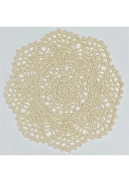 Siyah Yuvarlak 20CM 2 Boyut Yeni 2023 Pamuk Placemat Bardak Altlığı Kupa Mutfak Düğün Masa Yer Mat Kumaş Dantel Tığ Çay Kahve Bardak Altlığı Peçete El Yapımı Ped (Yurt Dışından)
