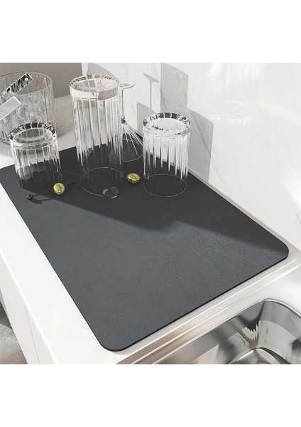 Sadece Mavi Mat 40X60 cm Mutfak Drenaj Mat Bulaşık Kurutma Paspasları Süper Emici Ped Sofra Için Kaymaz Placemat Lavabo Musluğu Anti Sıçrama Koruyucu (Yurt Dışından) indirimleri