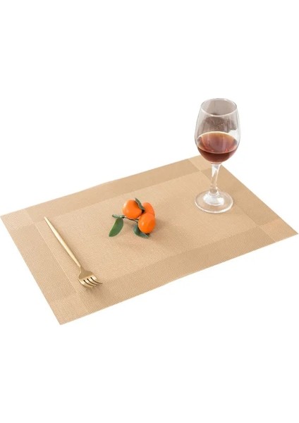 HG-CD010-03 4 Adet 4/6 Adet Masa Mat Seti Kaymaz Kase Ped Bardak Altlığı Takımı Yıkanabilir Pvc Yemek Masası Placemats Modern Ev Dekorasyon Aksesuarları (Yurt Dışından)