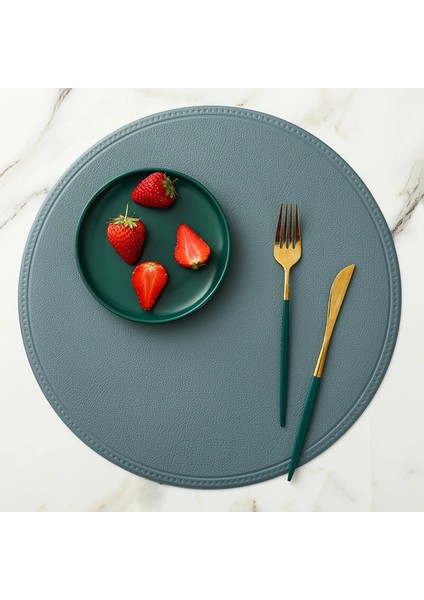 Turuncu 01 4 Adet R38CM-L30X45CM 6/4 Adet Yuvarlak/dikdörtgen Suni Deri Servis Altlığı Su Geçirmez Yağ Geçirmez Isı Yalıtımlı Masa Mat Otel Restoran Masa Pu Servis Altlığı (Yurt Dışından) modelleri