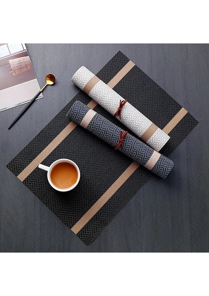 Beyaz 30X45 cm 2 Adet Set 4 Pvc Placemat Yemek Masası Mat Seti Çarşaflar Yer Mat Aksesuarları Bardak Şarap Dekoratif Mat Placemats Masa Için (Yurt Dışından) indirimleri