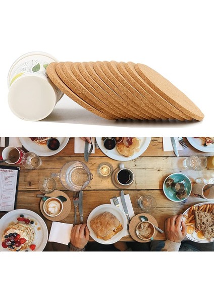 Round-1pcs 10X10CM Hp Cork Coaster Kazınmış Sihirli Sembol Çay Kahve Kupa Içecek Tutucu Mutfak Için Doğal Ahşap Mat Sofra Yuvarlak Içecek Coaster (Yurt Dışından)