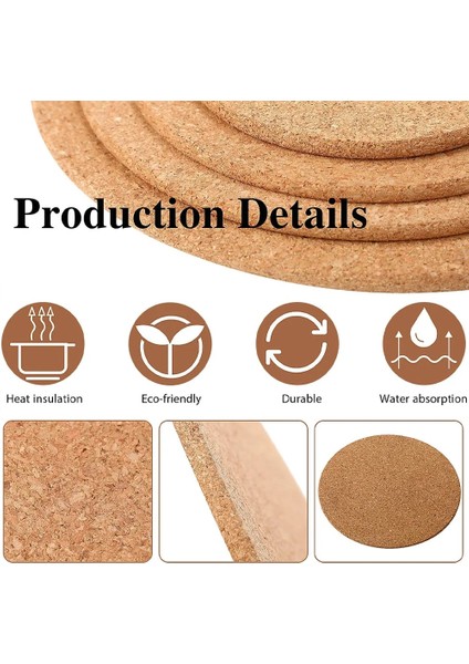 Round-1pcs 10X10CM Hp Cork Coaster Kazınmış Sihirli Sembol Çay Kahve Kupa Içecek Tutucu Mutfak Için Doğal Ahşap Mat Sofra Yuvarlak Içecek Coaster (Yurt Dışından)