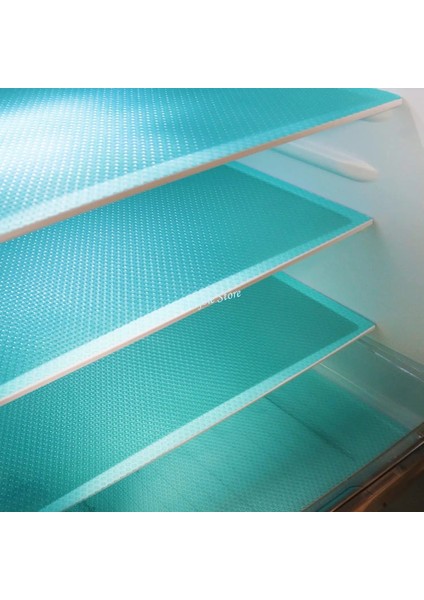 Mavi 3 Adet 45X29 cm Buzdolabı Pedi Yıkanabilir Buzdolabı Paspasları Gömlekleri Su Geçirmez Buzdolabı Pedleri Mat Mutfak Rafları Çekmece Masa Paspasları Buzdolabı Astarı (Yurt Dışından)
