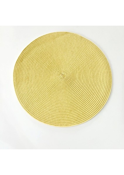 Z1 Yuvarlak 6 Adet 4 Adet Pp Yemek Masası Mat Dokuma Placemat Ped Isıya Dayanıklı Kaseler Kahve Fincanları Coaster Sofra Mat Ev Mutfak Parti Kaynağı (Yurt Dışından)