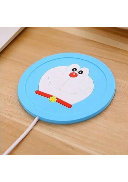 Gökyüzü Mavi Yeni Sıcak Kullanışlı USB Güç Kaynağı Ofis Çay Kahve Fincanı Kupa Karikatür Isıtma Mat Isıtıcı Ped Elektrik Yalıtım Coaster (Yurt Dışından)