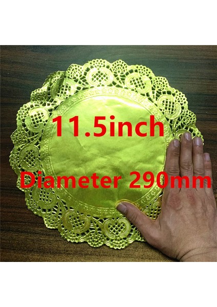 12.5 Altın 20 Adet 20 Adet 3.5,4.5,5.5,6.5,7.5,8.5 Inç Yuvarlak Altın Gümüş Dantel Bardak Altlığı Peçete Parti Dekoratif Sofra Placemats Kağıt Paspaslar Masa Dekorasyon (Yurt Dışından) fırsatları