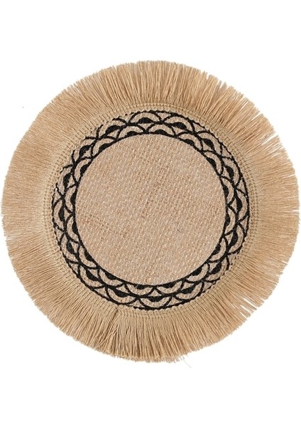 S6 19 cm Ev Yaratıcı Örgü Coaster Yeni Sıcak Doğal Jüt Kaymaz Paspaslar El Dokuması Isı Yalıtımı Nem Geçirmez Ev Aksesuarları (Yurt Dışından)