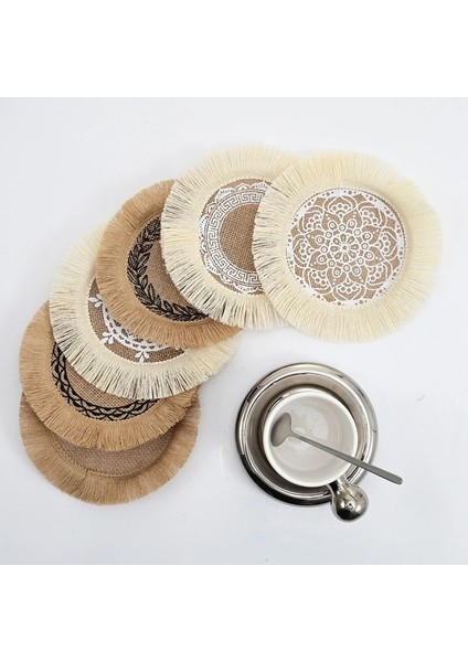 S6 19 cm Ev Yaratıcı Örgü Coaster Yeni Sıcak Doğal Jüt Kaymaz Paspaslar El Dokuması Isı Yalıtımı Nem Geçirmez Ev Aksesuarları (Yurt Dışından) modelleri