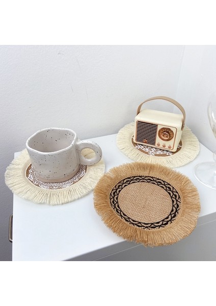 S6 19 cm Ev Yaratıcı Örgü Coaster Yeni Sıcak Doğal Jüt Kaymaz Paspaslar El Dokuması Isı Yalıtımı Nem Geçirmez Ev Aksesuarları (Yurt Dışından) indirimleri