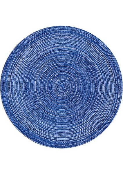 Mavi Çap 36 cm Yuvarlak Dokuma Iskandinav Tarzı Kaymaz Placemat Coaster Yalıtım Dolgu Kupa Bardak Masa Mat Ev Dekor Peçete Mutfak Aksesuarları (Yurt Dışından)