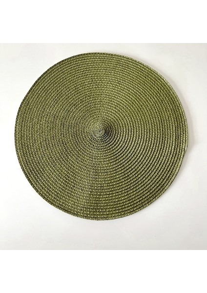 x Yuvarlak 4 Adet 4 Adet Pp Yemek Masası Mat Dokuma Placemat Ped Isıya Dayanıklı Kaseler Kahve Fincanları Coaster Sofra Mat Ev Mutfak Parti Kaynağı (Yurt Dışından)