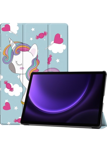 Samsung Galaxy Tab S9 Fe SM-X510 Için Otomatik Uyandırma Uyku Özellikli Darbeye Dayanıklı Tablet Kılıfı (Yurt Dışından)