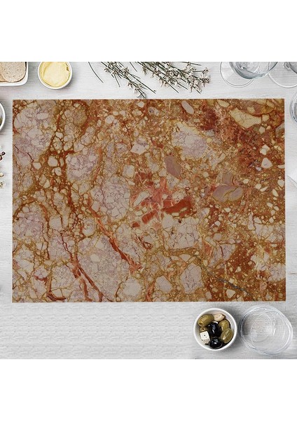LM3587 32X42CM-KETEN 32X42CM Kahverengi Mermer Mutfak Servis Altlığı Çok Renkli Kaya Doku Pamuk Keten Yemek Masası Mat Kase Coaster Pad Ev Dekorasyon (Yurt Dışından) fırsatları