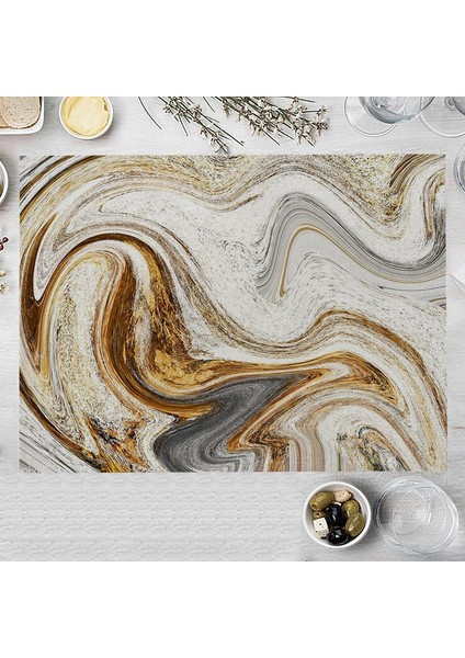 LM3587 32X42CM-KETEN 32X42CM Kahverengi Mermer Mutfak Servis Altlığı Çok Renkli Kaya Doku Pamuk Keten Yemek Masası Mat Kase Coaster Pad Ev Dekorasyon (Yurt Dışından) indirimleri