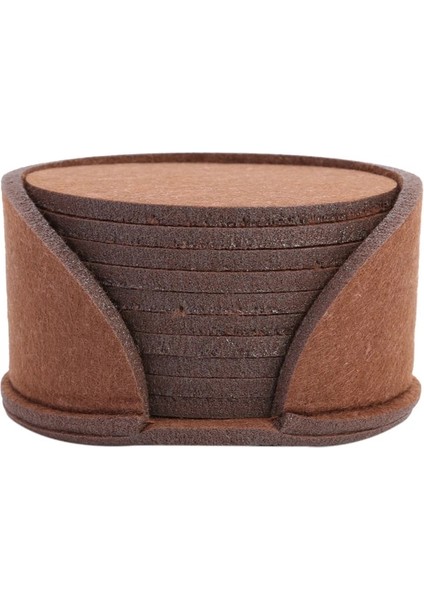D 10 Adet 10 Adet/takım Yuvarlak Keçe Içecek Bardak Yaratıcı Kupalar Bardak Paspaslar Isı Yalıtım Pedleri Masa Süsü Eve Taşınma Hediye Çay Placemat (Yurt Dışından)