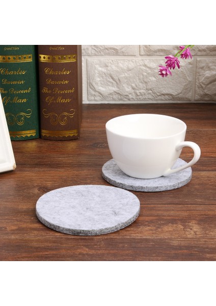 D 10 Adet 10 Adet/takım Yuvarlak Keçe Içecek Bardak Yaratıcı Kupalar Bardak Paspaslar Isı Yalıtım Pedleri Masa Süsü Eve Taşınma Hediye Çay Placemat (Yurt Dışından) modelleri