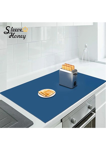 Mavi 60X50 cm Ekstra Büyük Silikon Mat Isıya Dayanıklı Levha Su Geçirmez Ped Mutfak Tezgahı Koruyucu Vinil Zanaat Paspaslar Kaymaz Masa Placemat (Yurt Dışından) fiyatları