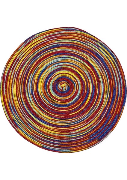 D 38CM Yemek Masası Için Servis Altlığı 1 Pc Isıya Dayanıklı Servis Altlıkları Lekeye Dayanıklı Kaymaz Yıkanabilir Dokuma Pamuk Ipliği Rami Sofra Mat (Yurt Dışından)