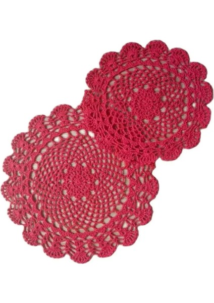 Mavi Yuvarlak 20 cm Popüler Pamuk Placemat Bardak Altlığı Mutfak Noel Çiçek Yemek Tabağı Masa Yer Mat Kumaş Tığ Işi Çay Kahve Bardak Altlığı Peçete Ped (Yurt Dışından)