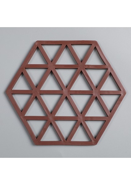 Kırmızı A 12X13 cm Silikon Sofra Yalıtım Mat Coaster Altıgen Silikon Paspaslar Ped Isı Yalıtımlı Kase Placemat Ev Masa Süsü Mutfak Aletleri (Yurt Dışından)
