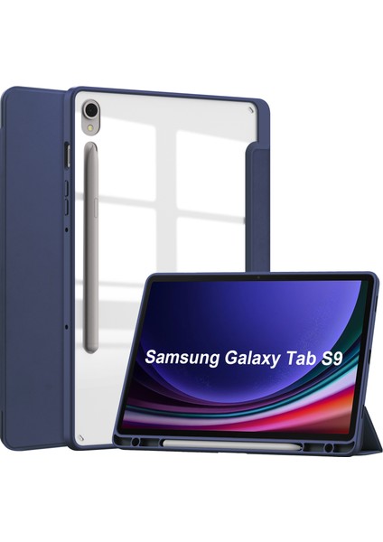Samsung Galaxy S9 SM-X710B Için Otomatik Uyandırma Uyku Özellikli Darbeye Dayanıklı Tablet Kılıfı (Yurt Dışından)