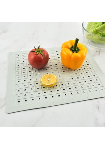 B Siyah M Hızlı Drenaj Lavabo Pedi Mutfak Masa Kaymaz Yumuşak Kauçuk Lavabo Mat Placemat Kurutma Bulaşıkları Isı Yalıtımı Koruyucu Yemekler Erişim (Yurt Dışından) indirimleri