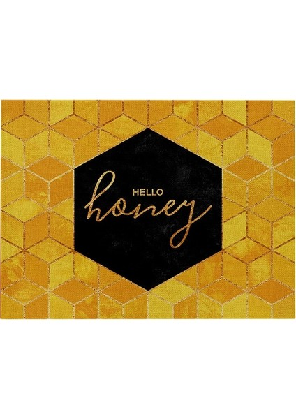 LM3133 32X42CM-KETEN Sarı Pamuk Keten Placemat Masa Geometrik Ananas Meyve Yemek Masası Mat Yemek Kasesi Coaster Pad Ev Dekor 32X42CM (Yurt Dışından)