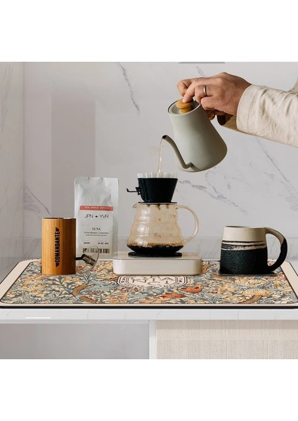 J Drenaj Pedi Xl 40 x 60CM Baskılı Bulaşık Kurutma Mat Süper Emici Kahve Drenaj Pedi Sofra Drenaj Pedi Hızlı Kuru Halı Mutfak Yemek Takımı Placemat (Yurt Dışından) indirimleri