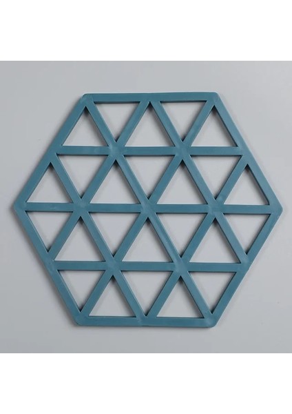 Mavi A 12X13 cm Silikon Sofra Yalıtım Mat Coaster Altıgen Silikon Paspaslar Ped Isı Yalıtımlı Kase Placemat Ev Masa Süsü Mutfak Aletleri (Yurt Dışından)