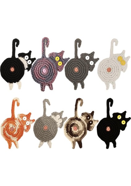 G Kedi Butt Coaster Çay Kahve Fincanı Coaster Placemats Dayanıklı Isıya Dayanıklı Bardak Kase Pedi Masa Mat Ev Dekorasyon Posavasos (Yurt Dışından) fiyatları