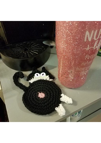 G Kedi Butt Coaster Çay Kahve Fincanı Coaster Placemats Dayanıklı Isıya Dayanıklı Bardak Kase Pedi Masa Mat Ev Dekorasyon Posavasos (Yurt Dışından) indirimleri