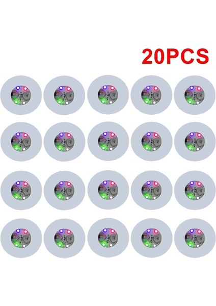20PCS Çok Renkli Aydınlık Bardak Etiket 1/10/20/200PCS LED Coaster Light Up Bardak Çıkartmalar Likör Şişesi Içecek Aydınlık Bardak Mat Club Bar Parti Araba Düğün Vazo Dekor (Yurt Dışından)